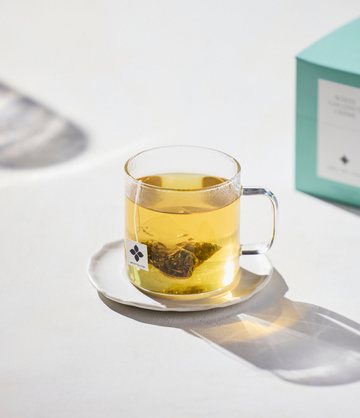 White Coconut Crème sachets lifestyle graphic – Art of Tea