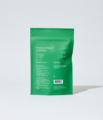 Passionfruit Jasmine iced tea pouch detail – Art of Tea