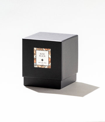 Rose Black candle alternate view – Art of Tea
