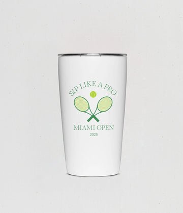 MiiR Miami Open tea tumbler front – Art of Tea
