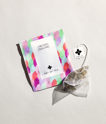 Orchid Oolong single eco pyramid teabag sachet – Art of Tea