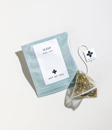 Sleep single eco pyramid teabag sachet – Art of Tea
