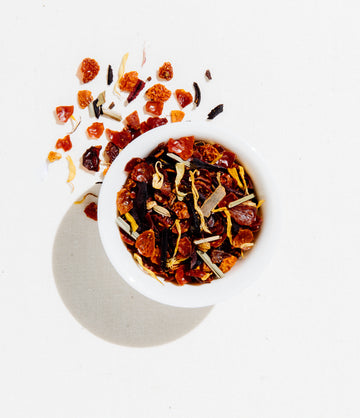 Apricot Escape caffeine free loose leaf tea packaging – Art of Tea